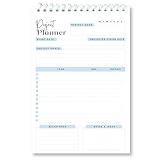 Project Planner Notebook - Easily Organize 100 Projects with Action Items, Due Dates - Essential Task Organizer for Productivity - Project Management Notepad for Work and School, 5.5 x 8.5 Inches