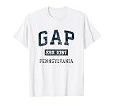 Gap Pennsylvania PA Vintage Athletic Navy Sports Design T-Shirt