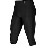 CHAMPRO boys Youth Blocker Traditional Polyester Spandex Football Game Pant, Black, Large US