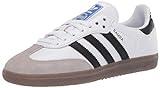 adidas Originals Men's Samba OG Sneaker White/Black/Granite 6.5