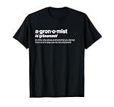 Agronomist Agronomy Black Adult Unisex T-Shirt, Classic Fit, Short Sleeve, Crew Neck, Small
