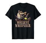 Large Walleye With Fishing Lure Drawing: Walleye Whisperer T-Shirt
