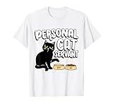Introvert Cat Animal Lover Pet Owner Groomer Personal Cat Servant Cat Food Eater Funny Fur Kitten Unisex-Adults, Kids T-Shirt Blue Animal Print Short Sleeve
