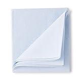 McKesson Stretcher Sheets - Medical Equipment Drape, Tear-Resistant Tissue/Poly Film - Blue, 90 in x 40 in, 50 Count