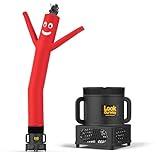 LookOurWay Air Dancers Wacky Waving Inflatable Tube Man - 7ft Tall Inflatable Dancing Man with Weather-Resitant Blower for Business Advertising - Red