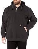 Carhartt Men's Rain Defender Loose Fit Heavyweight Quarter-Zip Sweatshirt, Black, Large