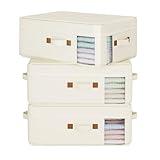 GRANNY SAYS 3-Pack Clothes Storage Bags, Foldable Storage Containers, 35L Closet Organizers for Pillows, Bedding, Blankets
