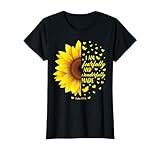 Christian Bible Verse Gifts Women Teen Girls Cute Sunflower T-Shirt
