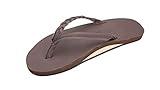 Rainbow Sandals Women’s Flirty Braidy Premier Leather w/Single Braided Strap, Mocha, Ladies X-Large / 8.5-9.5 B(M) US