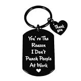 Perleddom Funny Coworker Gifts for Women Men Administrative Professional Day Gifts Administrative Assistant Gift Farewell Going Away Retirement Gift for Woman Man Best Friend Keychain for Men