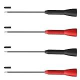 4 Pack 2mm Extended Needle Test Probes, 600V/10A Non-Destructive Multimeter Test Probe for Fluke Leads tl71 tl75