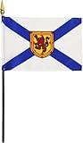 Nova Scotia - 4 in x 6 in Canadian Province Stick Flag