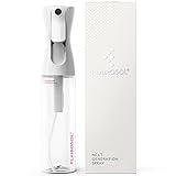 FLAIROSOL - The Original, Continuous Ultra Fine Mist Spray Bottle, Multi-Tasking Marvel for Hair, Skin, Home, Pet Care and more, Refillable and Reusable, 10.1oz/300ml (Clear Bottle-Pink Print)