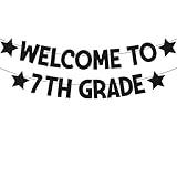 Welcome to 7th Grade Banner Back to School Decoration First Day of School Decor Back to 7th Grade Classroom Bulletin Board Backdrop for Students Supplies