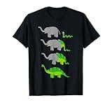 How Dinosaurs are were created - Comic Snake eating Elephant T-Shirt