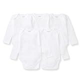 Burt’s Bees Baby Unisex Baby Bodysuits, 5-Pack Short & Long Sleeve One-Pieces, 100% Organic Cotton