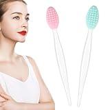 Silicone Lip Scrub Brush Lip Scrubber Tool Lip Exfoliator Brush Exfoliating Lip Scrub Tool for Dark Lips