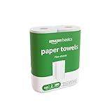 Amazon Basics 2-Ply Flex-Sheets Paper Towels, 2 Basics Rolls = 6 Regular Rolls, Everyday Value with 150 Sheets per Roll, Packaging May Vary