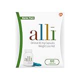 alli Diet Weight Loss Supplement Pills, Orlistat 60mg Capsules Starter Pack, Non prescription weight loss aid, 60 count(Pack of 1)