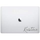 Laptop Notebook Computer Sticker Decal - Custom Name Monogram Autograph - Skins Stickers