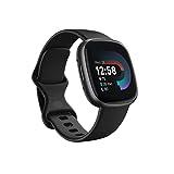 Fitbit Versa 4 Fitness Smartwatch with Daily Readiness, GPS, 24/7 Heart Rate, 40+ Exercise Modes, Sleep Tracking and more, Black/Graphite, One Size (S & L Bands Included)