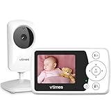 VTimes Baby Monitor with Camera and Audio, 2.4" LCD Screen Video Baby Monitor No WiFi Night Vision, Portable Baby Camera Monitor VOX Pan-Tilt-Zoom Alarm and 1000ft, Ideal for Baby/Elderly/Pet