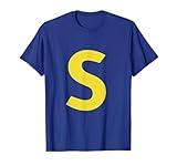 letter S funny chipmunk group matching halloween costume T-Shirt