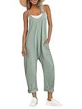 AUTOMET Jumpsuits for Women Casual Summer Outfits Rompers Comfy Beach Vacation Trendy Overalls Jumpers Fashion Clothes 2025 Sage M