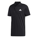 adidas Men's Designed 2 Move 3-Stripes Polo Shirt, Black/White, Small