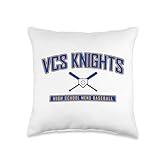 VCS Knights Varsity Men's Baseball Spring 2025 Throw Pillow