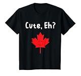 Kids Cute Eh Maple Leaf Cute Canada Canadian Kids Baby Boys Girls T-Shirt