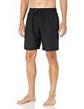 Amazon Essentials Men's 9" Quick-Dry Swim Trunk, Black, Medium