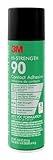 3M Hi-Strength Spray Adhesive 90, Low VOC, 14.6 oz., Meets California VOC requirements, Industrial Strength, Use on Wood, Fiberglass, Glass, Metal, Cork, Rubber and More (90-VOC40DSC)