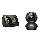 Echo Show 5 (3rd Gen) Smart Display Bundle with Tapo 2K Pan/Tilt Indoor Security Camera