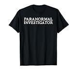 DesignDorks Paranormal Investigator Ghost Hunter EVP Halloween T-Shirt for Men, Women, Kids & Teens - Black, Short Sleeve, Classic Fit, Crew Neck, Small