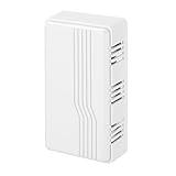 Heath Zenith Wired Mechanical Doorbell Chime, White, Plastic, Wired, 2 Tunes, Vertical, Horizontal, 80 dB, Button Not Included