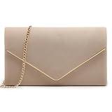 Dasein Women Faux Suede Evening Clutch Bags Formal Party Clutches Wedding Purses Cocktail Prom Clutches