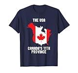The USA Canada’s 11th Province Funny T-Shirt