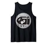 Super Mario Bullet Bill Distressed Kanji Logo Tank Top