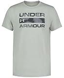 Under Armour Stacked Logo TEE, Hydro Green, YXL