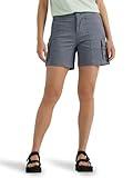 Lee Women's Ultra Lux Comfort with Flex-to-Go Cargo Short, Tech Gray, 8