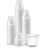 Care Plus (100 Count 1oz) Disposable Medicine Cups with Embossed Measurements Marking, for liquid and dry medication