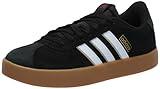 adidas Men's VL Court 3.0 Sneaker, Black/White/Team Victory Red, 12