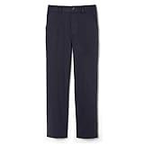 French Toast Boys' Little Pull-on Relaxed Fit School Uniform Pant (Standard & Husky), Navy, 6