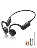 Ximyuc Bone Conduction Headphones, Wireless Bluetooth Lightweight Open Earbuds with Mic, Extra Comfort IPX5 Waterproof Headset for Sport Running,Cycling,Driving