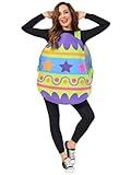 Seasons Adult Easter Egg Costume for Holiday Party Dress Up, One Size Fits Most (Easter Egg)