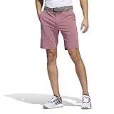 adidas Men's Crosshatch Golf Shorts, Legacy Burgundy/White, 38