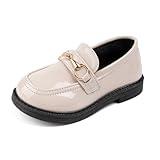 ohsofy Girls Penny Loafers Flats Casual Toddler Girls School Uniform Oxford Comfort Non-Slip Sole Wedding Party Dress Shoes (Toddler/Little Kid)