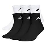 adidas Men's Athletic Cushioned 6-Pack Quarter