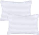 Utopia Bedding Toddler Pillow (White, 2 Pack), 13x18 Pillows for Sleeping, Soft and Breathable Cotton Blend Shell, Small Kids Pillow Perfect for Toddler Bed and Travel (Intended for Age 2 and up)